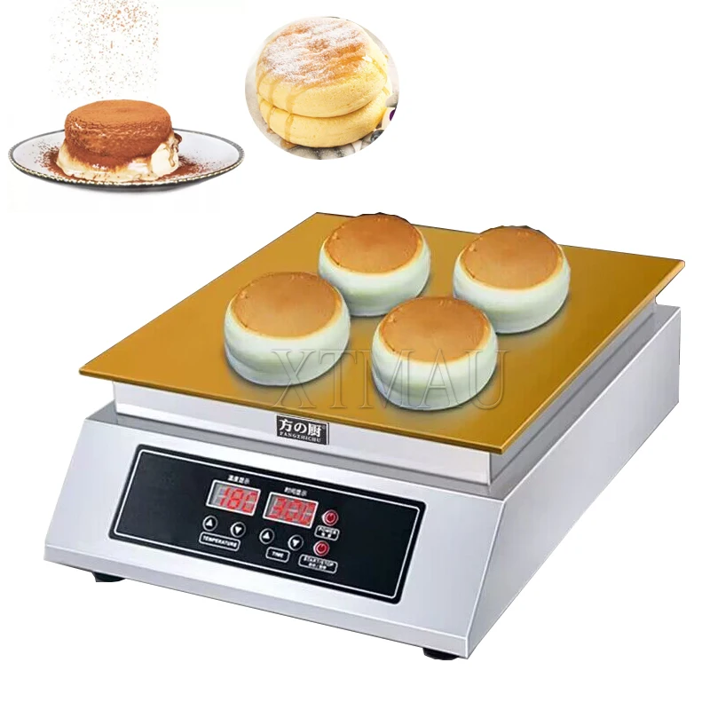 Коммерческое цифровое управление, одна головка с антипригарным покрытием, 220 В, электрическая машина для приготовления блинов Dorayaki Baker, суфле, вафельница