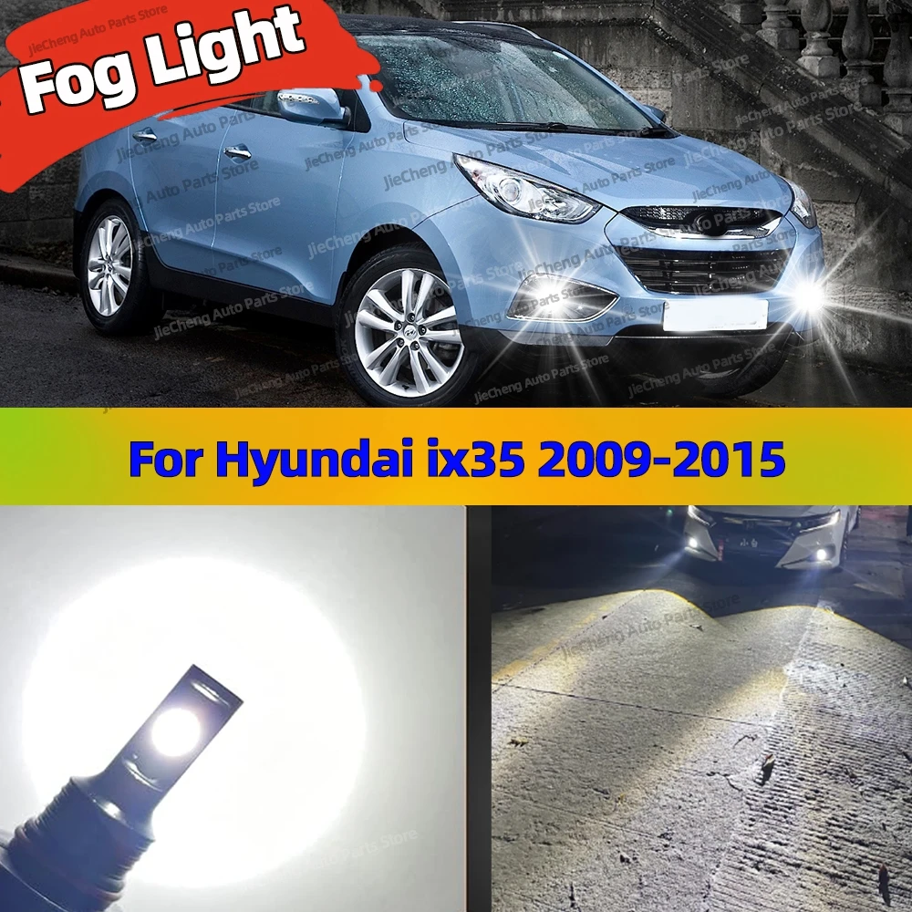 

6000K LED Front Fog Lamp 12V Car Fog Light H8 H11 H16JP Plug and Play For Hyundai ix35 2009 2010 2011 2012 2013 2014 2015
