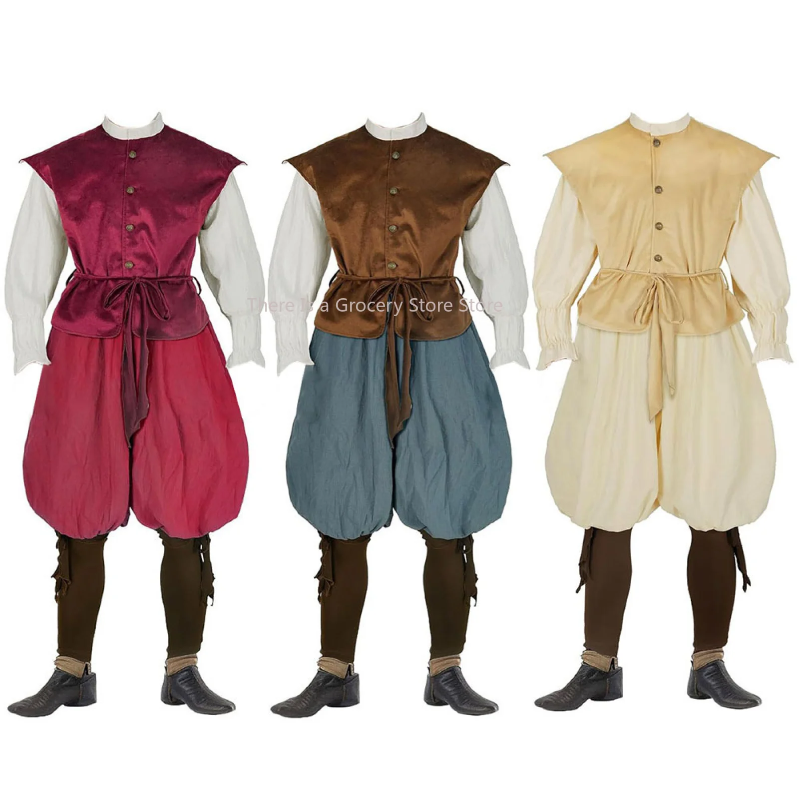 Ensemble de Cosplay médiéval pour enfants, chemise Renaissance victorienne d'halloween pour garçons, pantalon de Pirate, Costume de chevalier Steampunk, spectacle sur scène