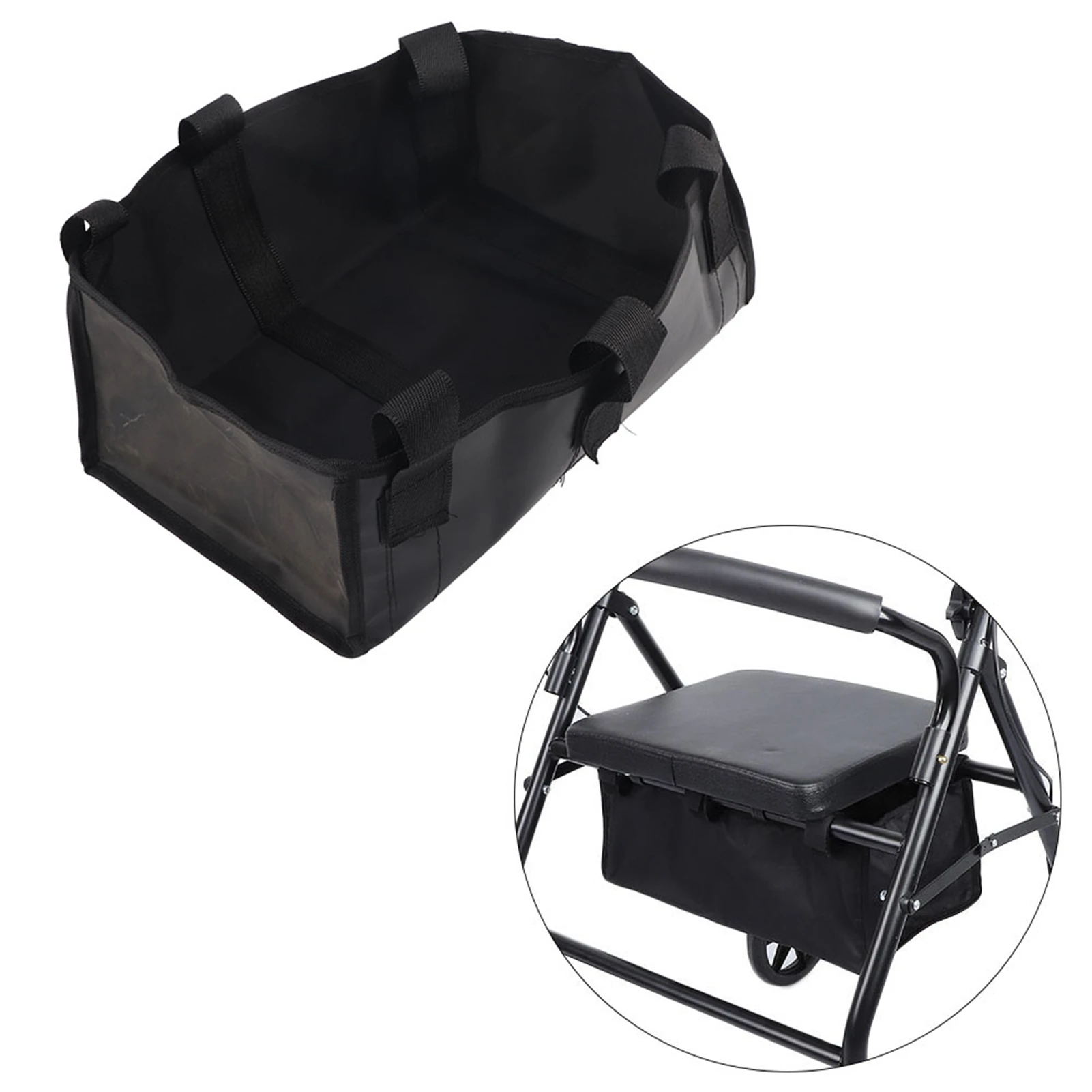 4 Wheeled Walker Rollator Wheelchair Frame Replacement Storage Bag Walker Bag Wheelchair Frame Storage Bag Wheelchair Frame Bag