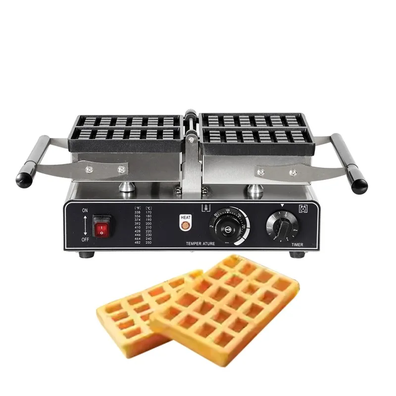 

Commercial Electric 2-Slice Square Single Foam Waffle Maker Pancake Egg Waffle Machine for Fun Kids Adults Breakfast Household