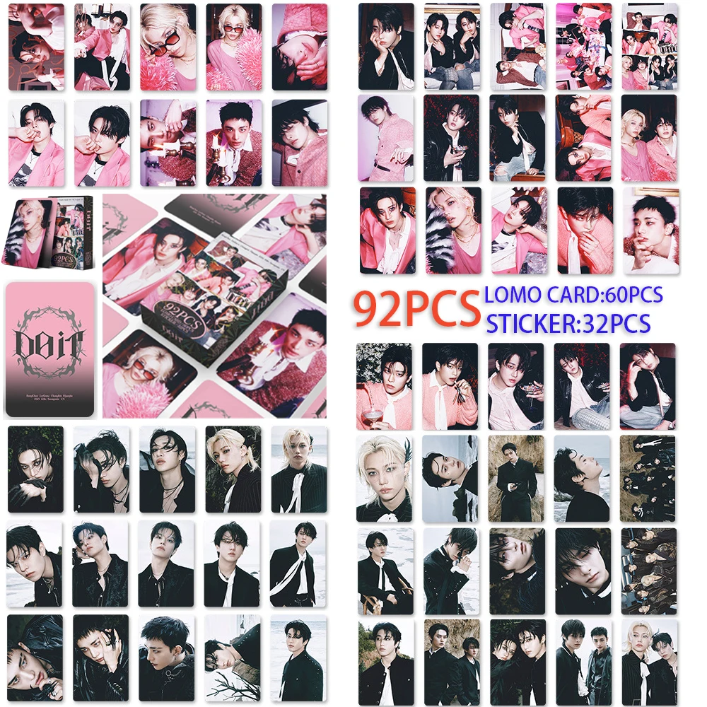 

SKZOO Celebrity Peripheral Small Cards StrayKids' DO IT 92pcs New Special Photo Cards, Wandering Children LOMO Card Stickers