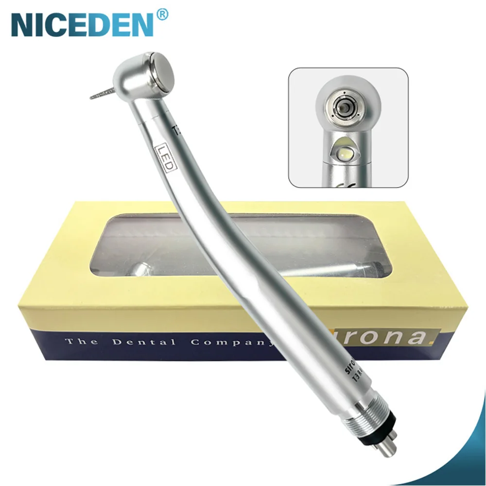 Dental T3 High Speed Turbo Handpiece LED Standard/High Torque Low Noise Universal Connector 2 holes 4 holes Dental Tools