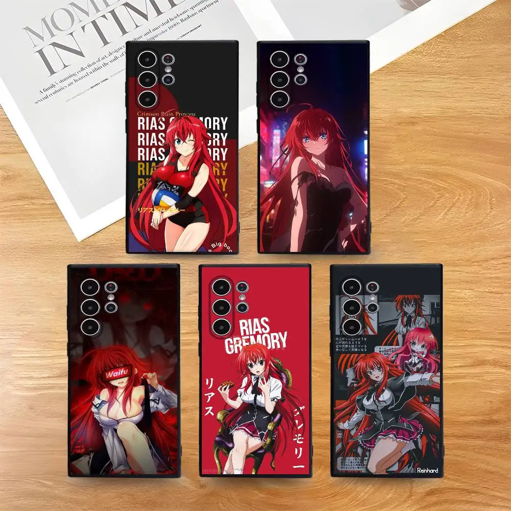 حافظة هاتف محمول DXD Rias Gremory لهاتف سامسونج S Series S21 S22 S23 S24 S25 FE Plus Ultra حافظة ناعمة صديقة للبشرة