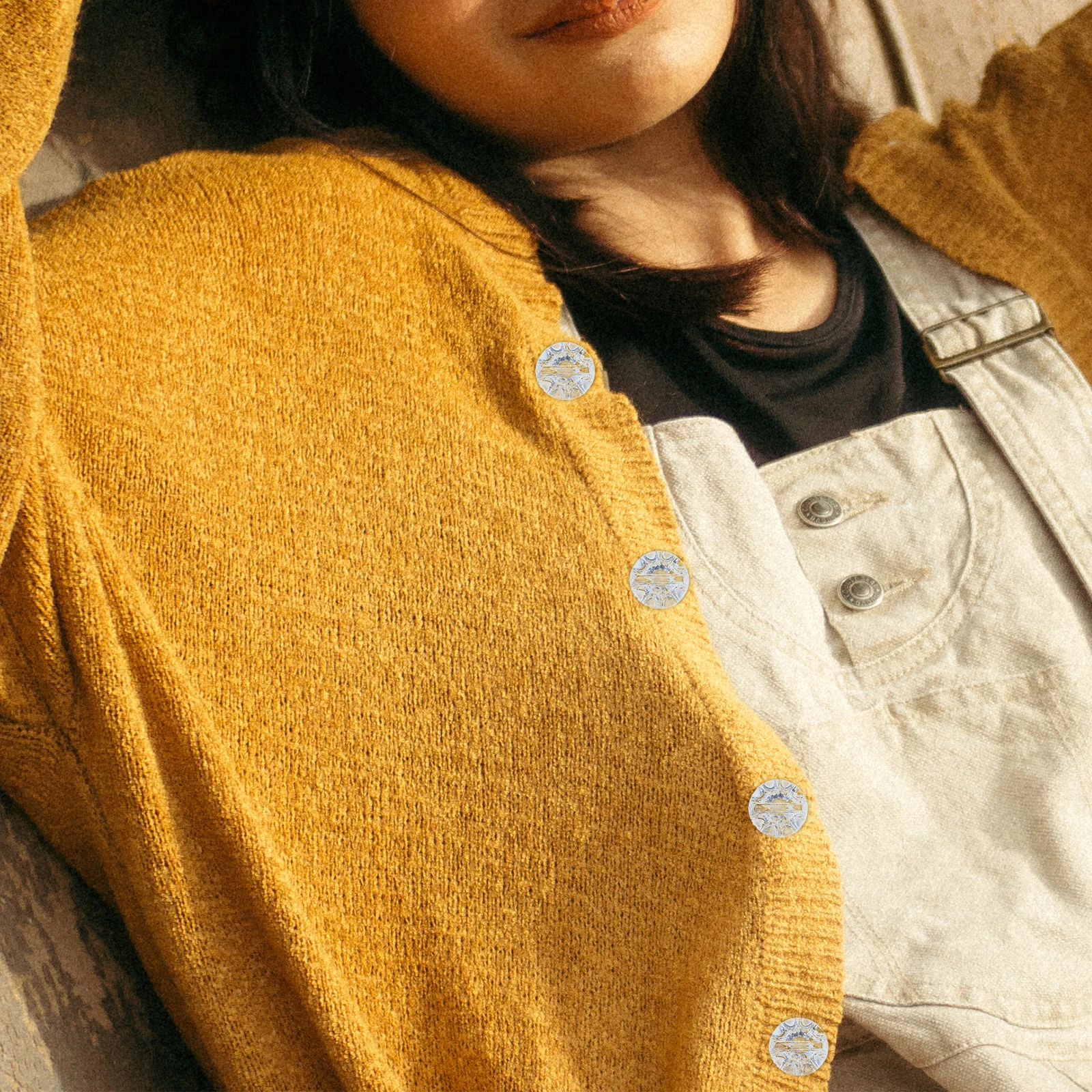 

50pcs Crystal Clear Sewing Assortment For Coats Shirts Sweaters Decorative Clothing Accessories Durable Plastic Crafting Sewing