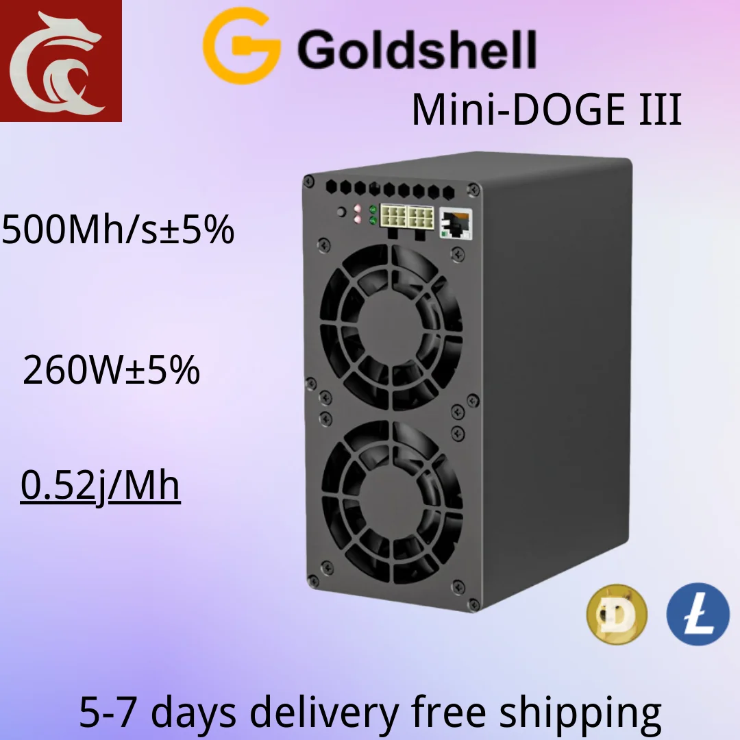 NEW Goldshell minidoge Ⅲ doge 3 minidoge3 LTC doge coin 700M 400W with PSU