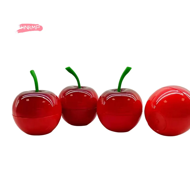 1/3Pcs 8g Cherry Fruit Design Flower Shaped Lip Balm Container Refillable Creative Children's Cream Jar Kids