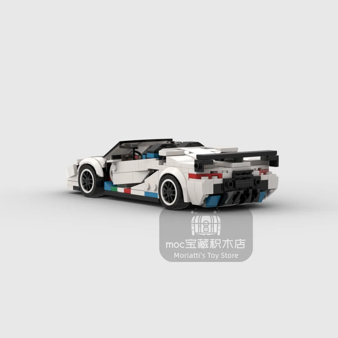 MOC Lambo Aventador SVJ  368pcs racing sports car Vehicle Speed Champion Racer Building Blocks Brick Creative Garage Toys