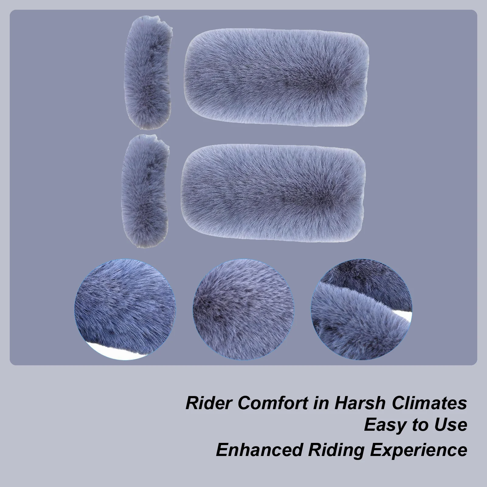 Motorcycle Handlebar Cover Windproof Plush Hand Guard Windproof Warm Cover For Motorbike Riding Snowmobile Atv Winter Summer