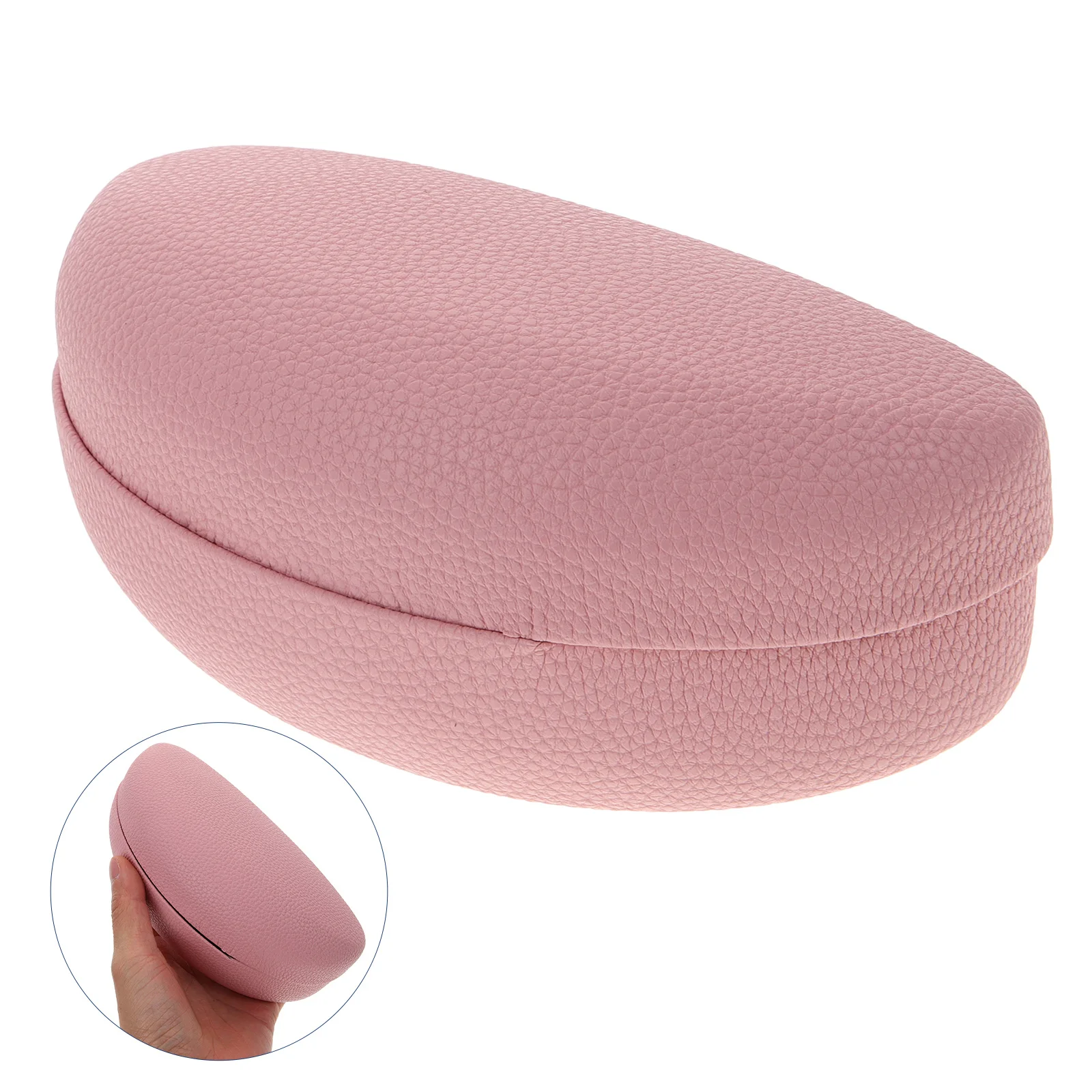 

Scratch Resistant Pink Hard Shell Sunglasses Case Extra Large Soft Lining Smooth Surface Eyewear Storage Box Gift For Loved Ones