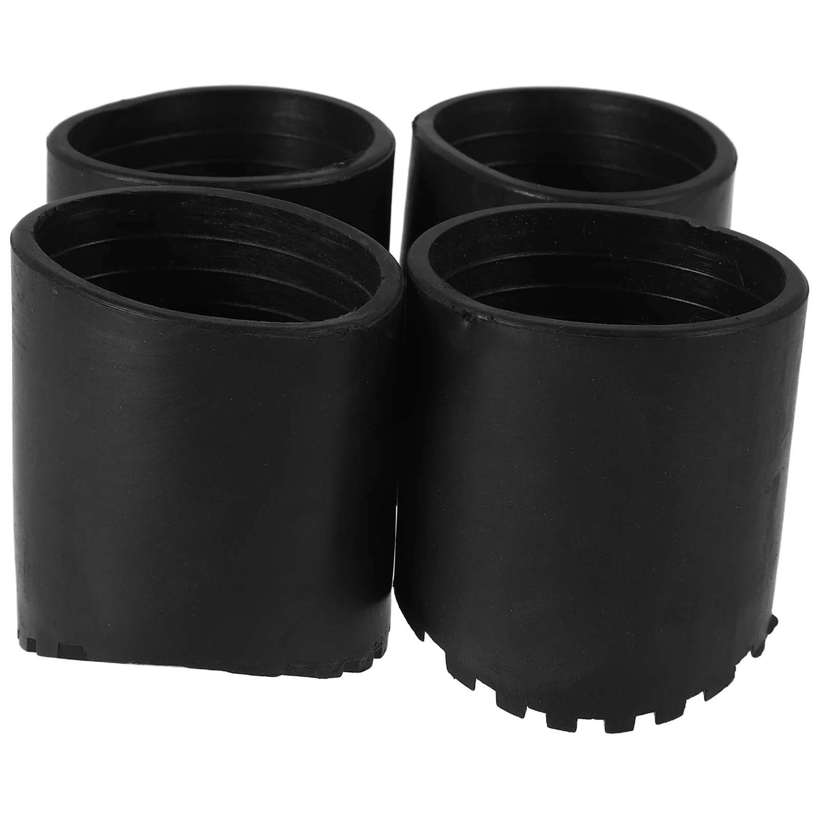 

4pcs Black Anti-slip Rubber Ladder Feet Covers Stabilizer Pads for Telescopic Step Ladder Protection Household Storage Tools