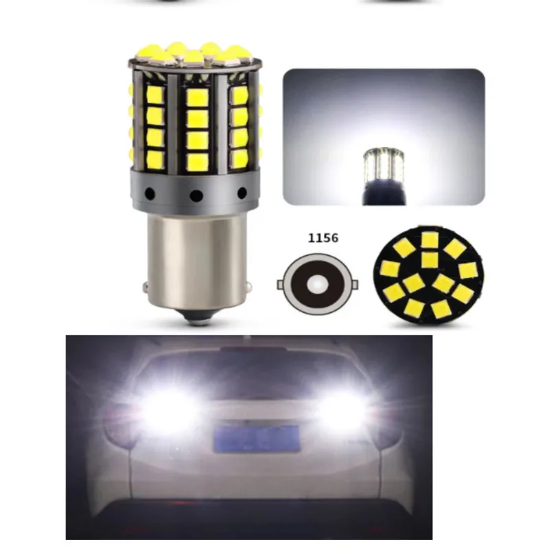 TCYATO 2x 1157 BAY15D P21/5W 1156 BA15S P21W PY21W LED Canbus 3030 44SMD 7440 7443 W21W T20 Lampu Sein Mundur Rem