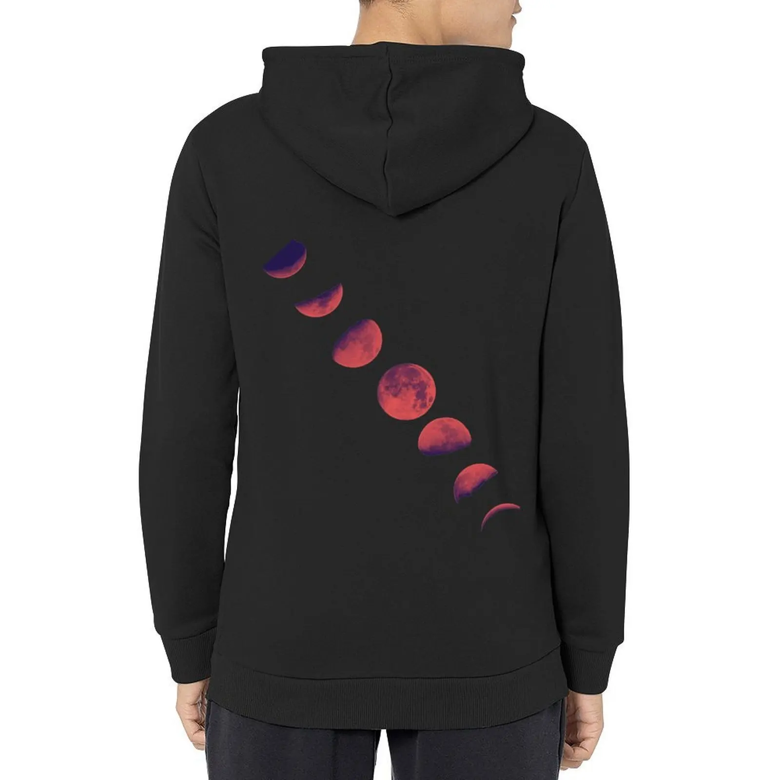 

Red Moon Hoodie korean autumn clothes mens clothing blouse men's clothes hoodie