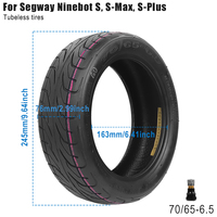 10x2.75-6.5 Outer Tires for Segway Ninebot Mini S Pro/S/S-Max/S-Plus Self-Balancing E-Scooter 70/65-6.5 Durable Tubeless Tire