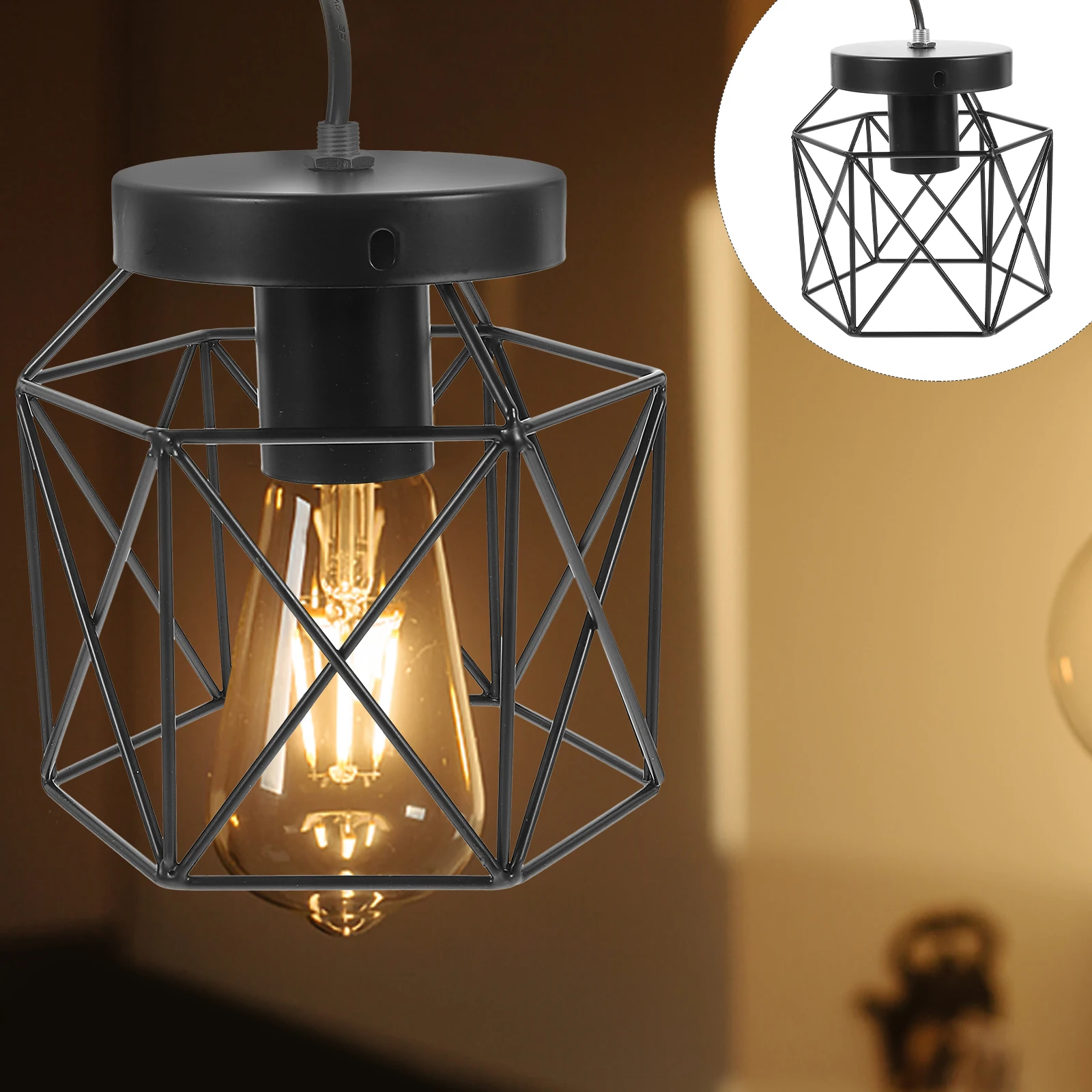 

1Pcs Ceiling Light Industrial Style Iron Craft Durable Indoor Hanging Corridor Lamp Ceiling Light Iron Craft Lamp