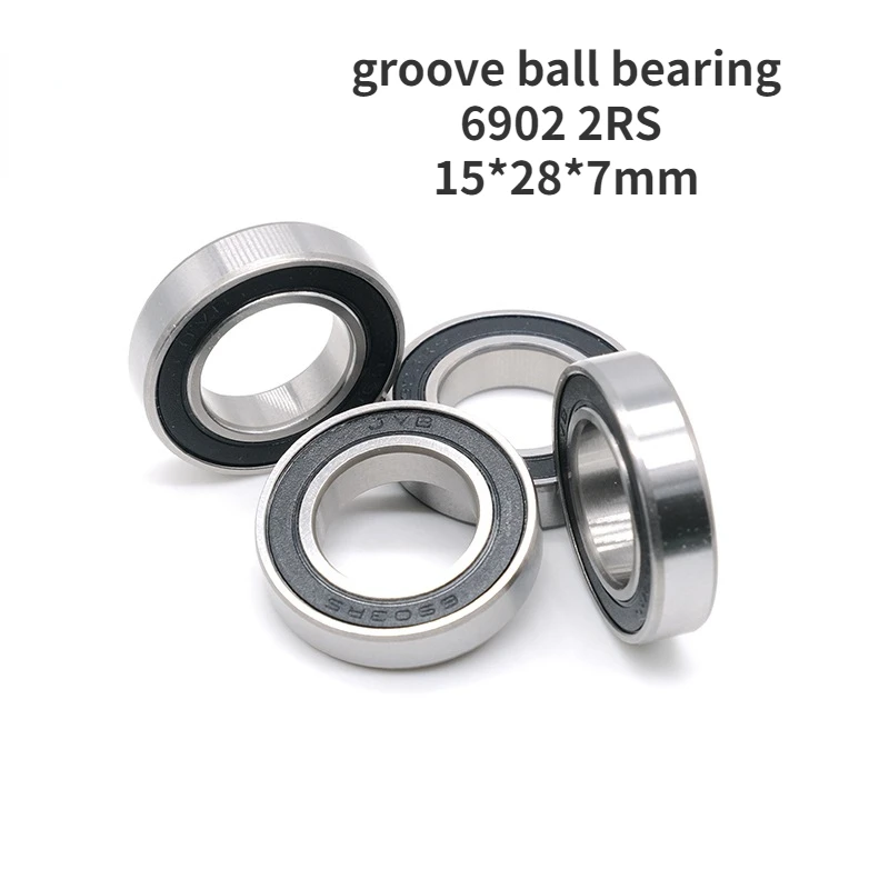 Thin-wall deep groove ball bearing 6902 2RS micro motor bearing 15*28*7mm