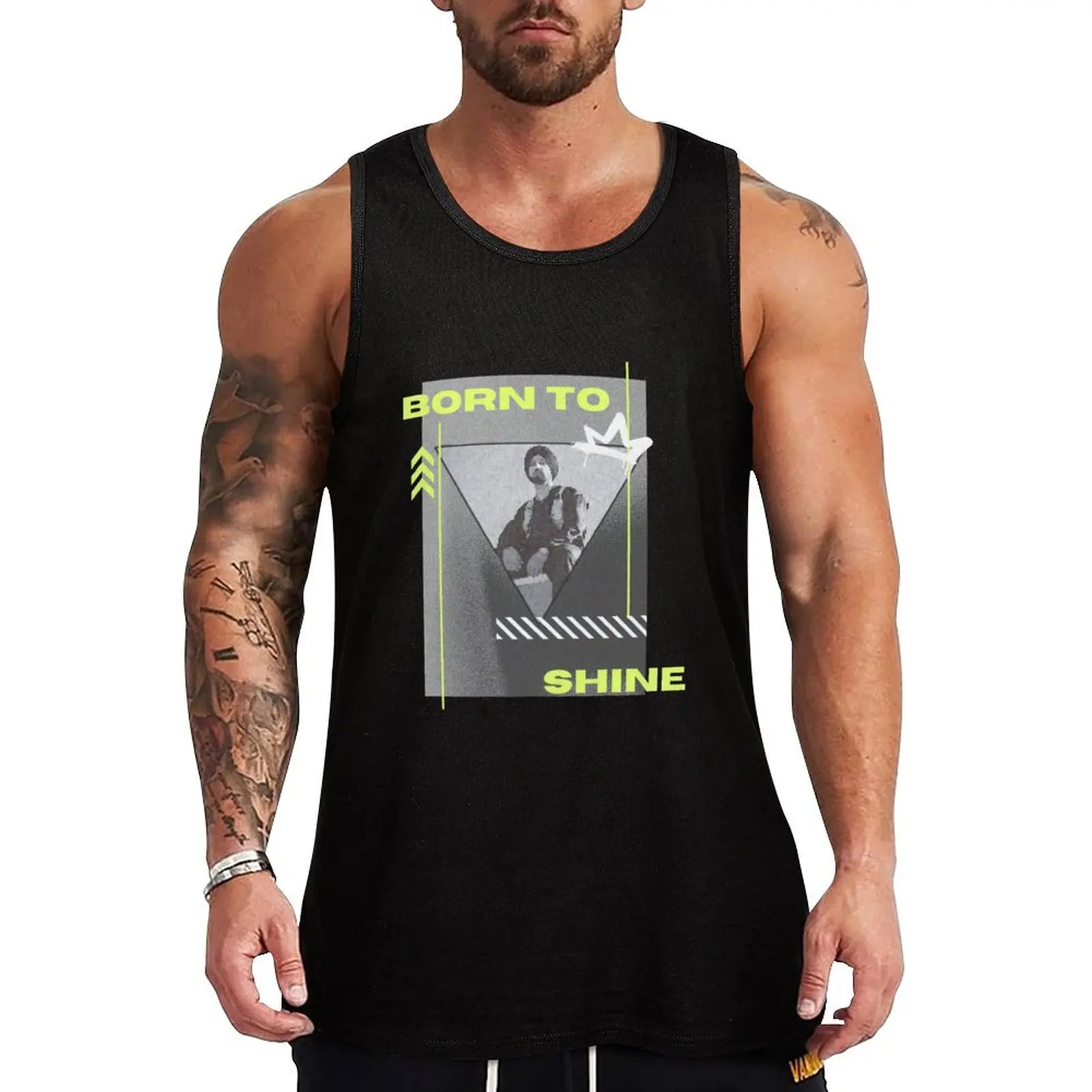 

diljit dosanjh born to shine Tank Top Performance Tank Top Moisture Wicking Workout Shirt