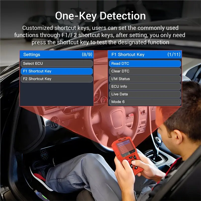 الماسح الضوئي M60 Obd2 الموثوق به للدراجات النارية والمركبة رمز الخطأ المجاني قراءة وحدة التحكم الإلكترونية إعادة تعيين DTC أداة تشخيص السيارات #4