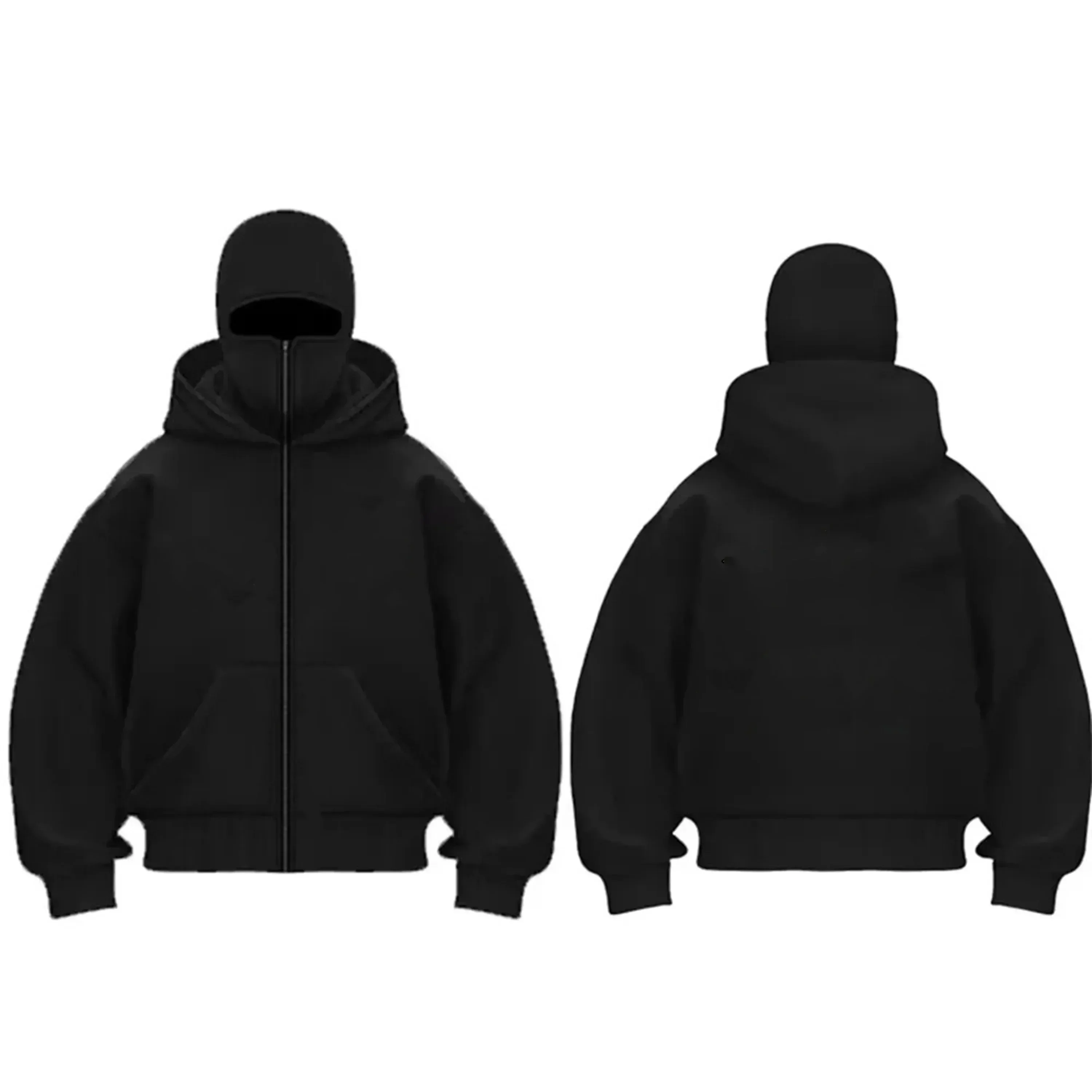 

2026 New Style Men's Loose Hooded Zip-Up Jacket - Gothic Star Trendy Cool Hip-Hop Harajuku Clothing - Men's Sweatshirt Extra Lar