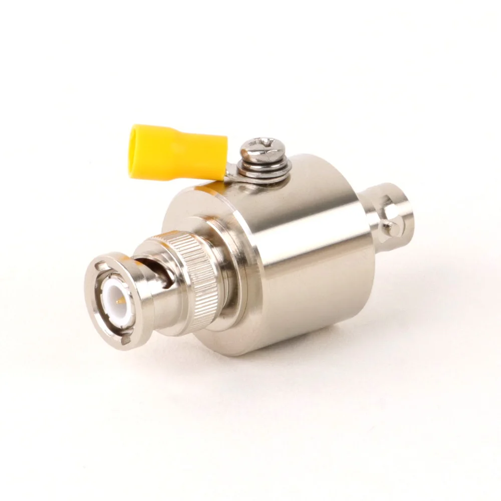 BNC/TNC Coaxial Lightning Arrester BNC Male to Female Surge Arrester Protection Device for CCTV Camera Video 50ohm 3GHz