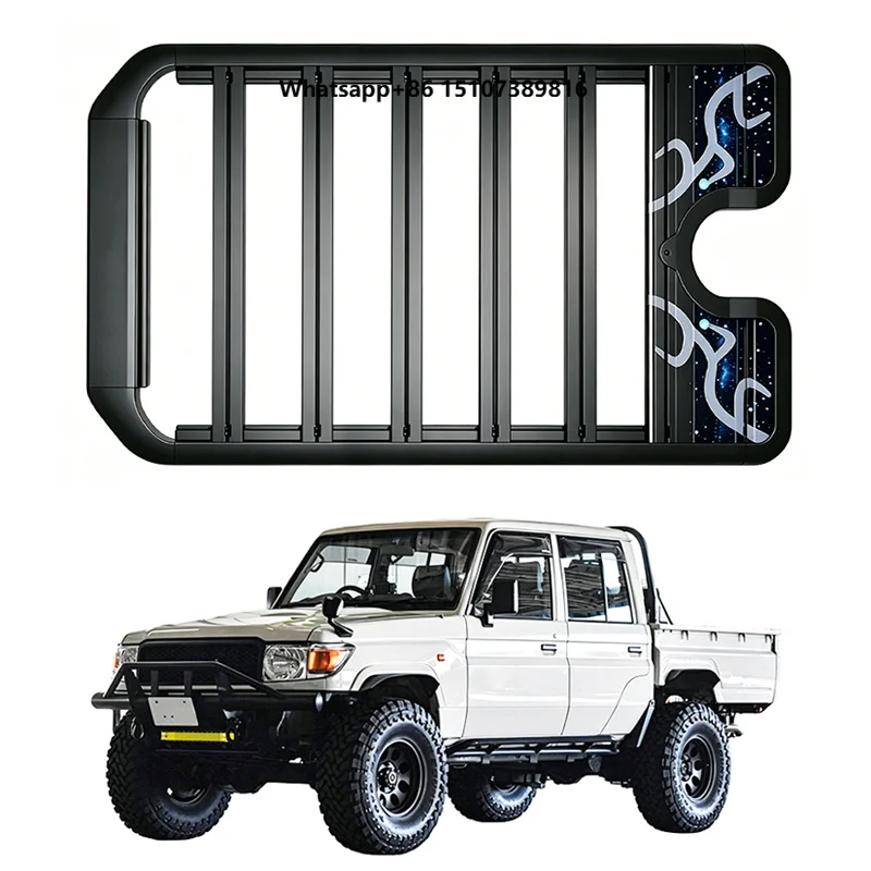 Aluminum Alloy Car Roof Cargo Luggage Rack Baskets  for Tyta Land Cruiser LC79 Crew Cab