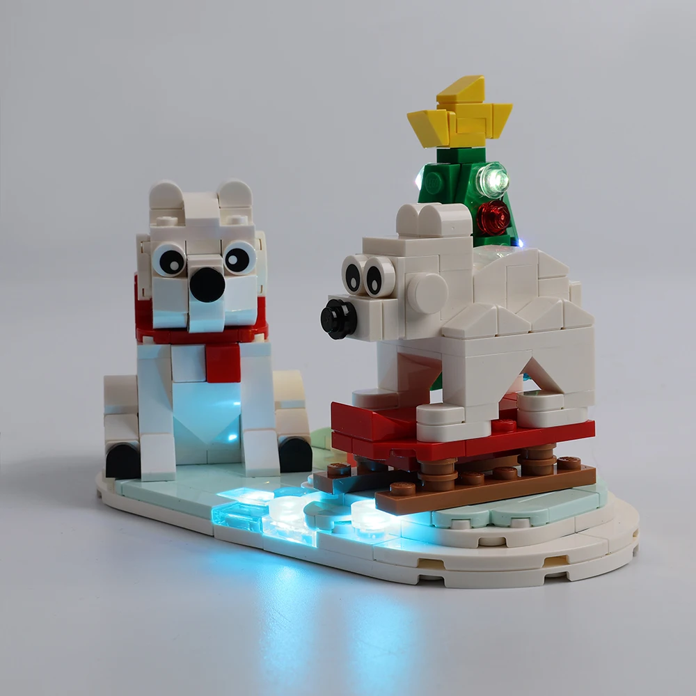 LED Light Set For Creator Wintertime Polar Bears 40571 Building DIY Toys Blocks Bricks Only Lighting Kit Not Include Model