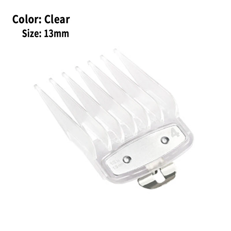 Professioneller Haarschneider-Aufsatzkamm für Wahl Trimmer – Friseur-Führungskamm Haarschneidewerkzeug Clipper-Aufsatzkämme Schwarz/Transparent – Detail 14