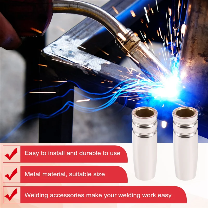 

A38M 14PCS 15AK Welding Torch Accessories Consumables MIG Torch Gas Nozzle Tip Holder Of 15AK MIG