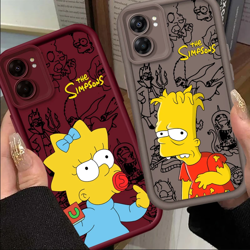 Art Cool The Simpsons Eye Ladder For OPPO Find X5 X3 A58 A57 A55 A53 A54 A92 A74 A78 A98 A16 A94 A76 A72 5G Cover Phone Case