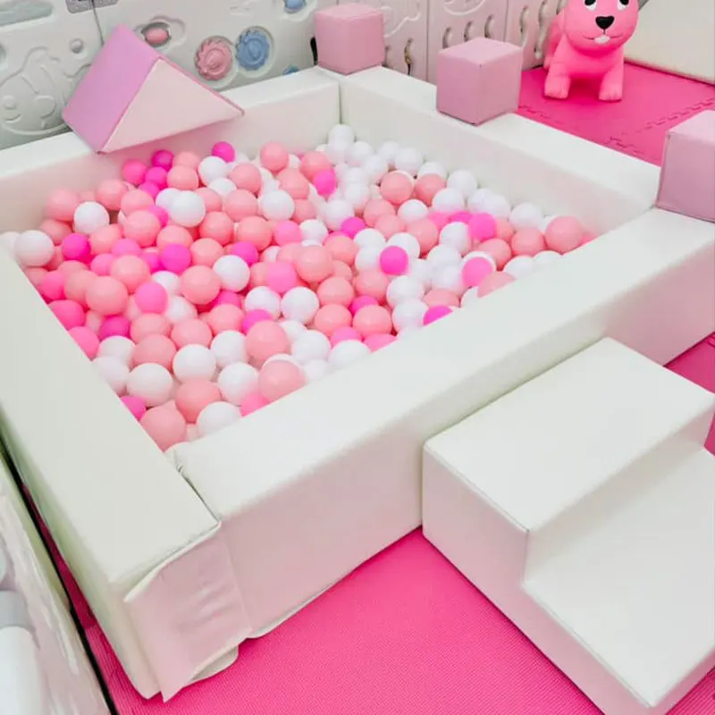 Square Indoor Commerical Party Large Size Kids Soft Play Amusement Park Custom Dry Pu Sponge Pit Ball Pools