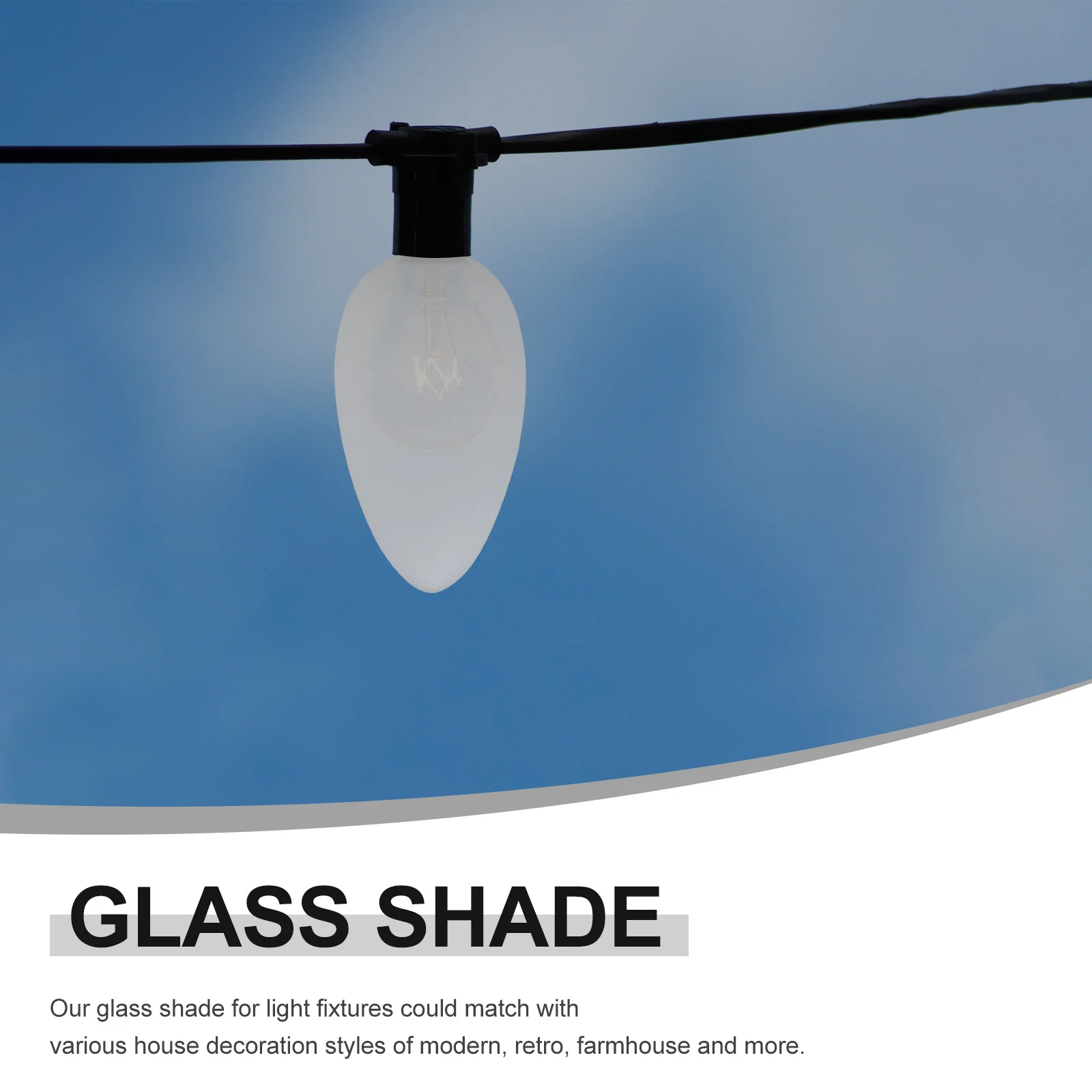 

Ceiling Glass Lampshade Safe Lightweight Pendant Wall Light Cover Replacement Practical for Long Lasting Use in Home