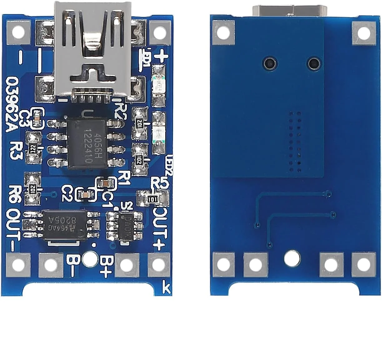 10 Stück 18650 Lithium-Batterie-Ladeplatinen TP4056 Mini/Micro USB Ladeplatine 5V 1A mit Schutzmodul
