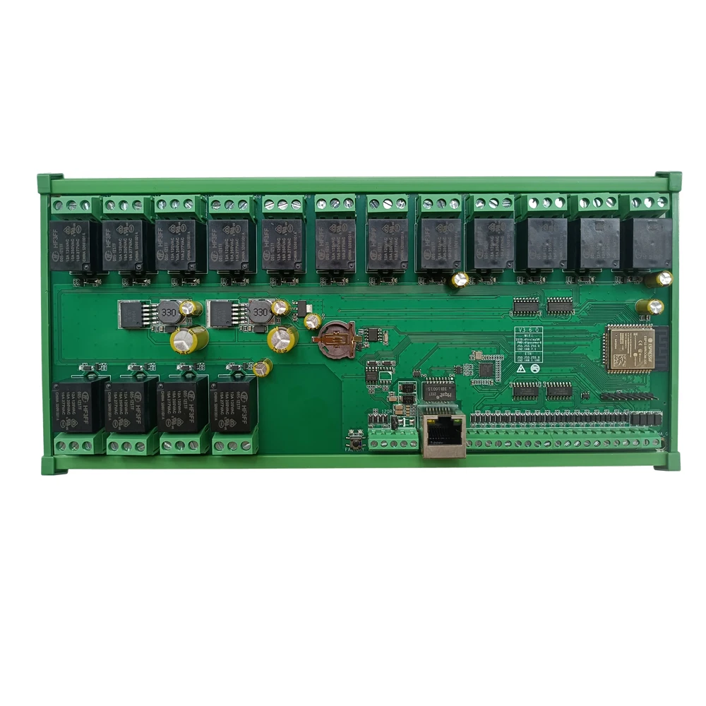 وحدة لوحة ترحيل إيثرنت ، wiegan ESP32 ، مساعد منزلي ، عقدة MQTT ، Loxone أحمر ، Dingtian