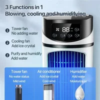 Ventilateur de refroidissement d'air portable USB multifonctionnel avec minuterie pour bureau et maison 3