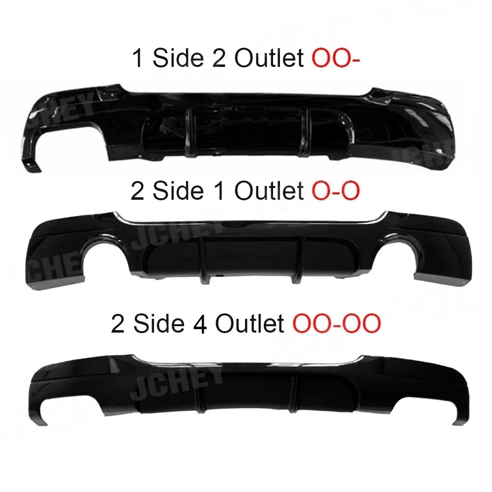 Gloss Black Car Rear Bumper Lip Diffuser Guard Styling for BMW 3 Series E90 M Sport Sedan 4 Door 2005-2012 Body Kits - view 4