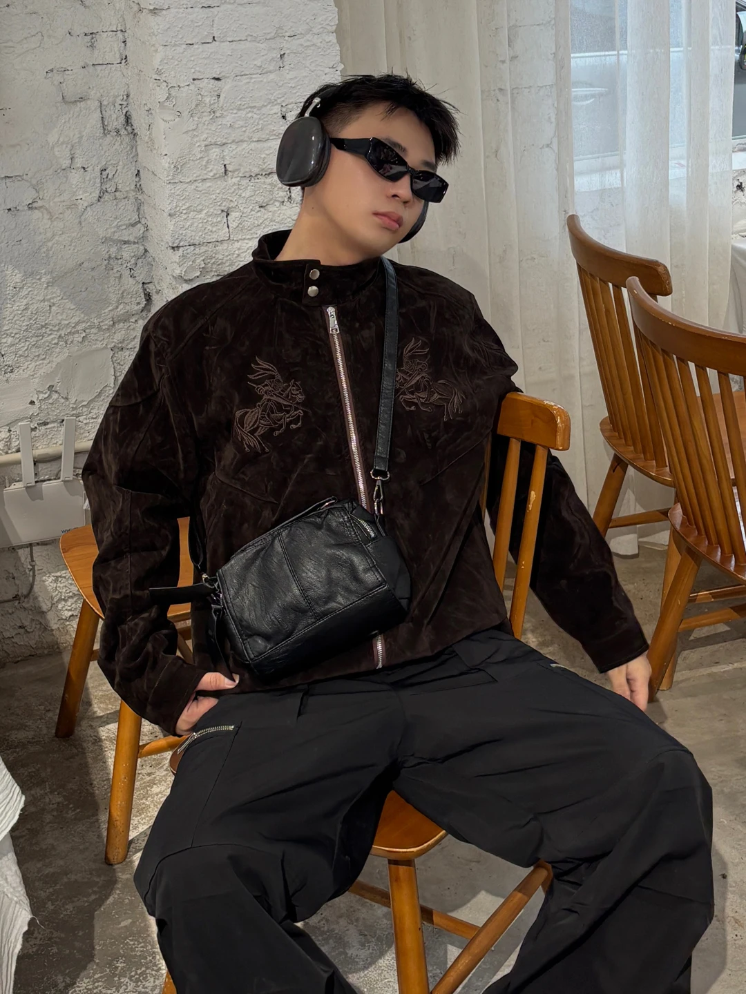 

NIN Faionable Retro Crossbody Pillow Bag ex Street Sle Small Square Bag Personali Handbag Trendy PU Leather