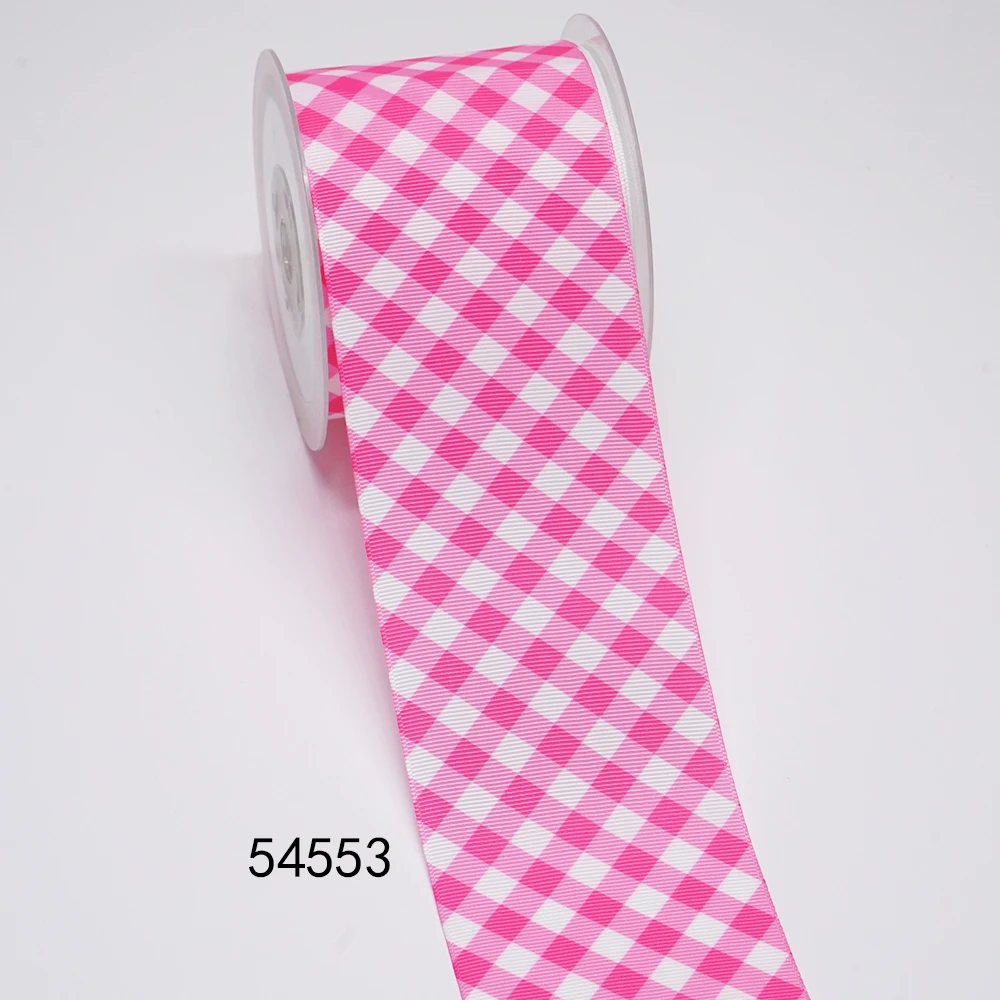 DIY Cartoon Stripe And Grid Printed Grosgrain Ribbon For Craft Supplies Sewing Accessories 5 Yards. 52708