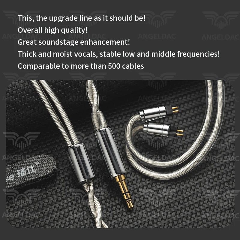 YONGSE-أحادية البلورية النحاس والفضة مطلي ترقية سماعة كابل ، مطلية بالذهب المساعد ، BlackBear ، وايتبير 6N ، 7HZ TANGZU SIMGOT