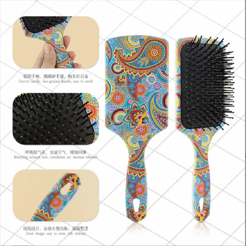 Friseur Airbag Kamm Anzug personal isierte bedruckte Luftkissen Massage kamm Styling Kamm