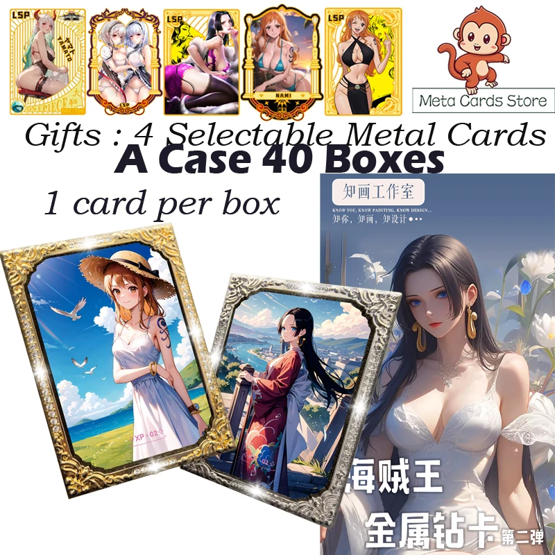 ZHIHUA Stuido One Piece Diamond Card Wave 2 Nami Yamato Robin Doujin Rare Card CCG Game Collection Card Kids Toy Box