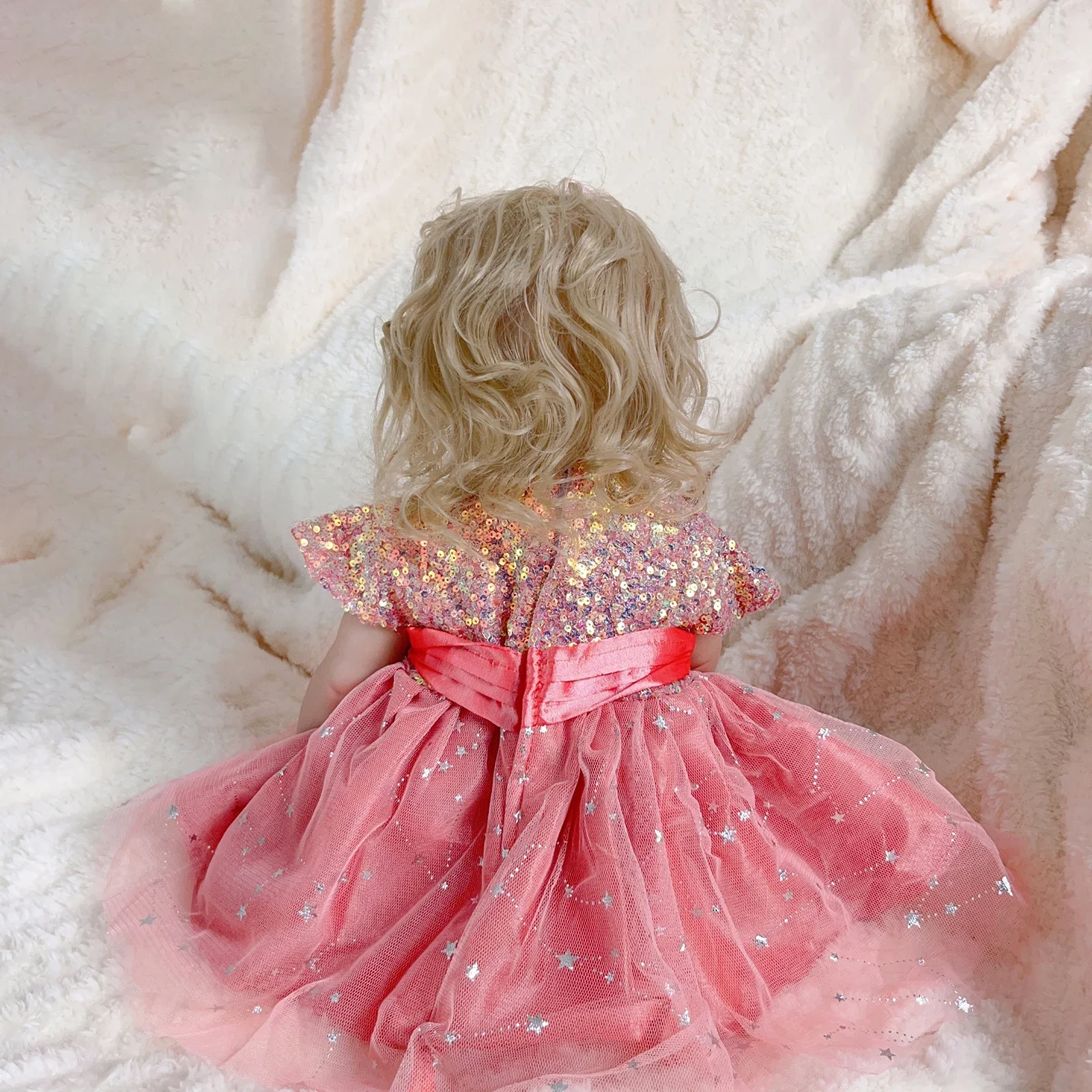 50 سنتيمتر تولد من جديد دمية طفل دمية-كامل سيليكون الفينيل فتاة الجسم-20 بوصة ثلاثية الأبعاد رسمت الجلد واقعية دمية لعبة هدية الكريسماس