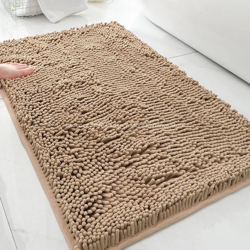 

Bathroom Rug Mat Non Slip Quick Dry Bath Mats Extra Thick and Super Absorbent Bath Rugs Microfiber Chenille Shower Carpet