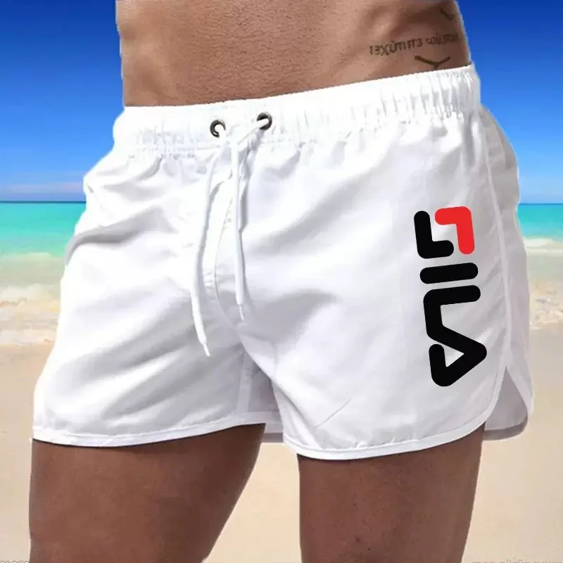 2025 New Men's Beach Shorts Summer Men's Swimwear Sexy Swimming Trunks Woman Running Shorts Sea Surf Shorts Men's Sports Shorts