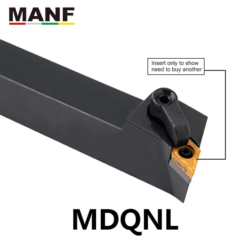 MANF Turning Tool holder 25mm MDQNR-1616H11 CNC Machining Cutter External Turning Tools Holder Metal Cutting Toolholders