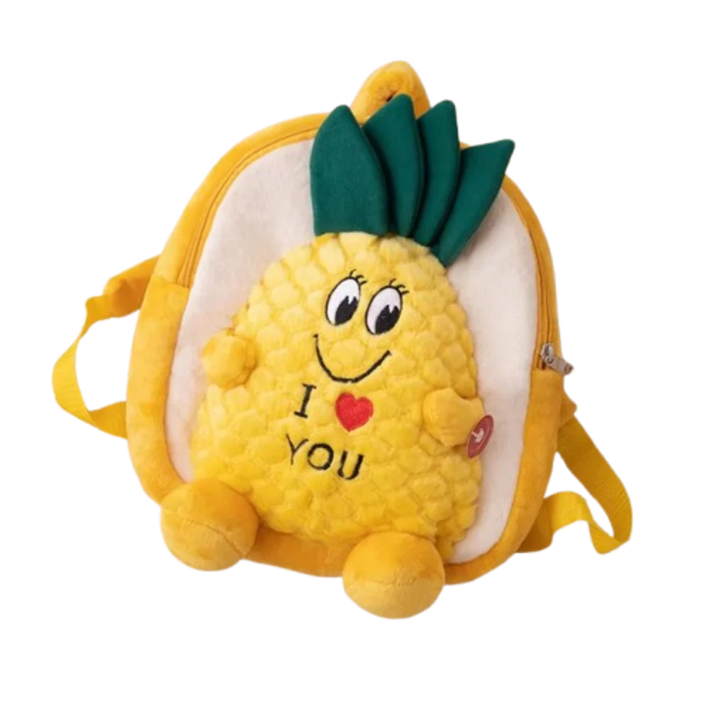 

Cartoon Animal Little Turtle Backpack Zipper Large Capacity Plush Pineapple Bag Fashion Cute Anime Plush Doll Backpack Couple
