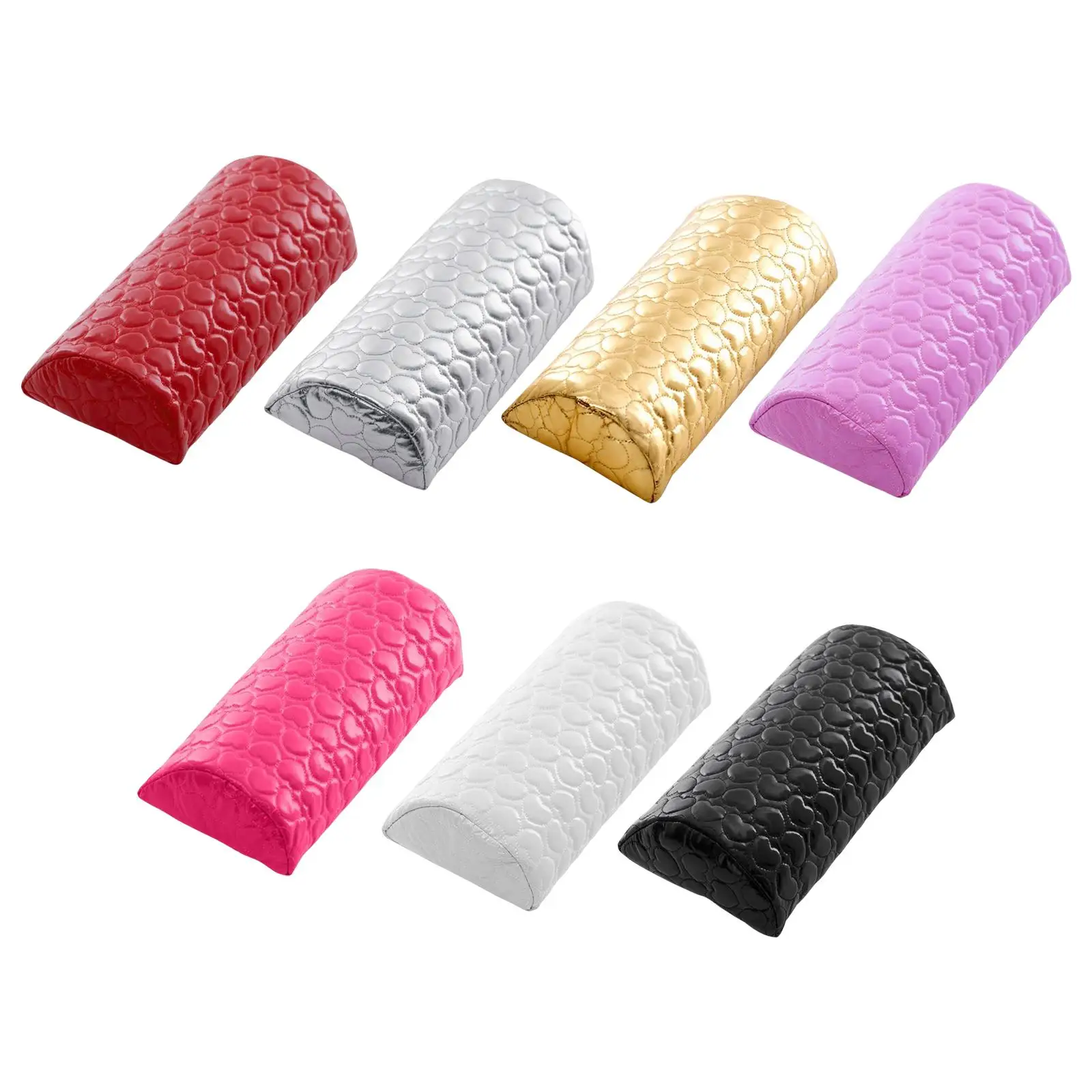 Half Column Armrest Holder Tool Cushion Accessory Comfortable Sponge Pad PU Leather Nails Hand Rest for Nail Art Home Shop