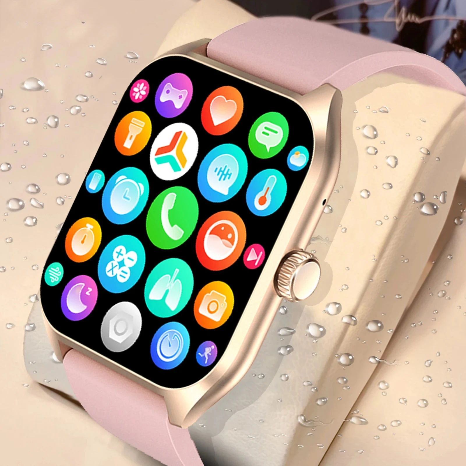 

AI Voice Assistant Smart Watch for Men Women, 1.96'' HD Screen Activity Trackers with 100+Sports/ Sleep/ Heart Rate Monitor