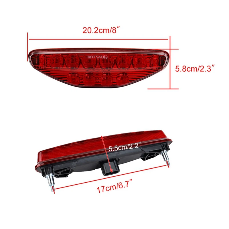 Atv luz traseira para honda trx450r trx450er trx400ex 2007-2015 trx-250 300 400 500 lâmpada traseira vermelha 33700-hp1-601