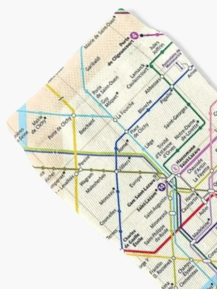 خريطة مترو مدينة باريس، جوارب فرنسا للتسلق جوارب نسائية شفافة ساخنة مجنونة للرجال جوارب كاحل كلاسيكية لركوب الدراجات للرجال والنساء #2