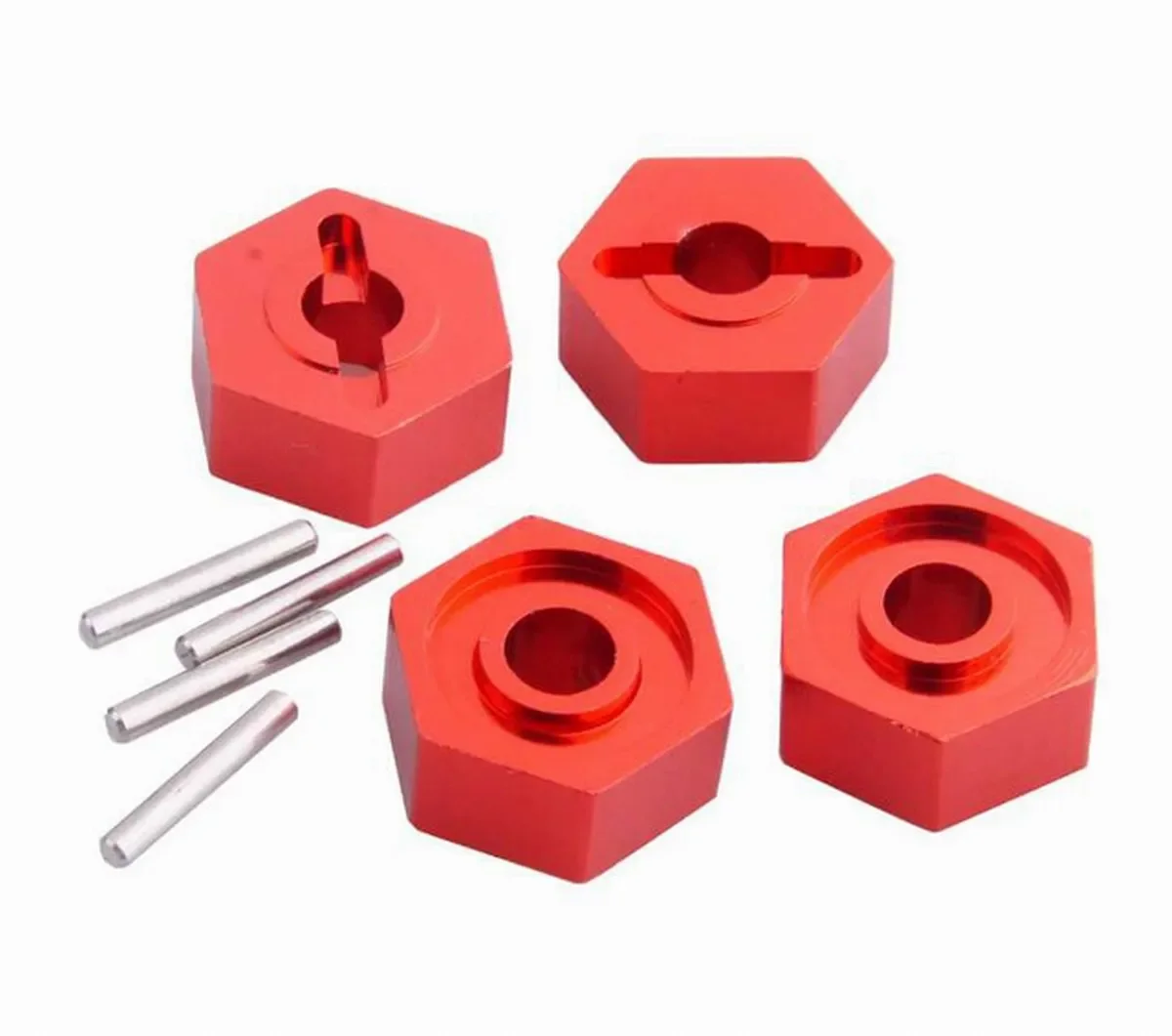 Rc Hsp 286042 (86065) Aluminium Wiel Hex Hub Aandrijfadapter Mount 4 Stuks Voor Hsp 94285 94286 94283 94185 186 1:16 Buggy Vrachtwagen